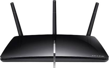 TP-Link AC1750 Wireless Dual Band Gigabit ADSL2+ Modem Wireless Router 5 GHz 1750 Mbps Wifi Speed Single Band External Antenna ADSL (Telephone)