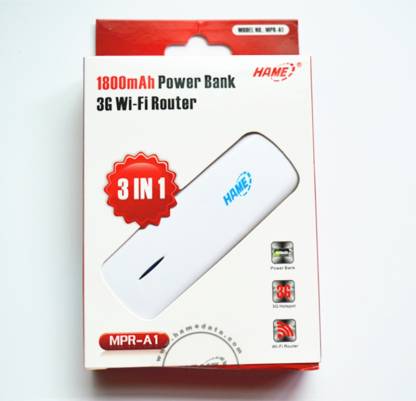 Hame MPR-A1 1800mAh Power Bank 3G Wi-Fi Router 3 in1 150 Mbps Router