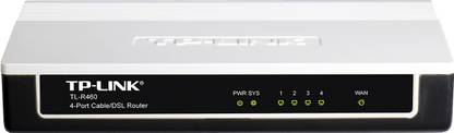 TP-Link 4-Port Cable/DSL/TL-R460 Wireless Router 2.4 GHz Single Band Internal Antenna Ethernet (Cable Broadband)