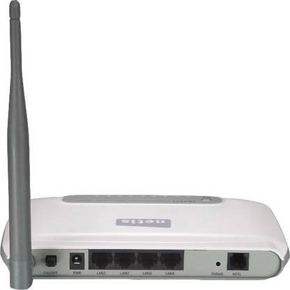 NETIS DL4311 Wireless Router 2.4 GHz 150 mbps Wifi Speed Single Band External Antenna ADSL (Telephone)