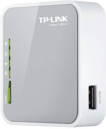 TP-Link TL-MR3020 Router 2.4 GHz 300 Mbps Wifi Speed Single Band Internal Antenna Ethernet (Cable Broadband)