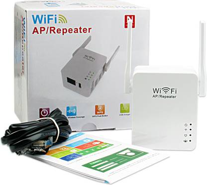 Axcess Mini Wi-Fi Range Extender wifi AP/repeater wireless WiFi Range Extender 2.4 GHz 1000 Mbps Wifi Speed Single Band External Antenna Access Point Mode
