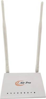 Airpro AIRDSL A1155 Wireless Router 2.4 GHz 300 Mbps Wifi Speed Single Band External Antenna ADSL (Telephone)