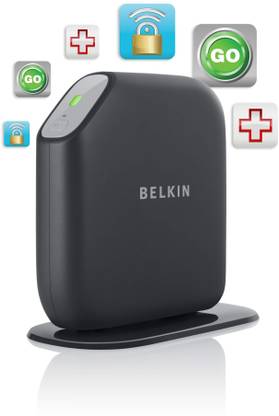 BELKIN Surf Wireless Modem Wireless Router 2.4 GHz 300 Mbps Wifi Speed Single Band Internal Antenna Ethernet (Cable Broadband)