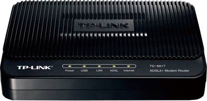 TP-LINK TD-8817 ADSL2 Ethernet/USB Wired with Modem Router