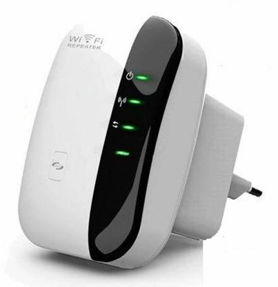 Technomart Wireless-N Wifi Repeater WiFi Range Extender 2.4 GHz 300 Mbps Wifi Speed Single Band Internal Antenna Both (Ethernet and ADSL)