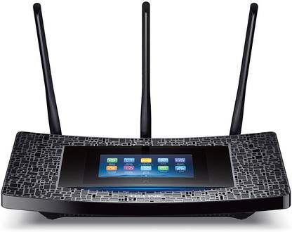 TP-Link Touch P5 AC Touch Screen Wi-Fi Gigabit Wireless Router 5 GHz, 2.4 GHz 1900 Mbps Wifi Speed Dual Band External Antenna Ethernet (Cable Broadband)