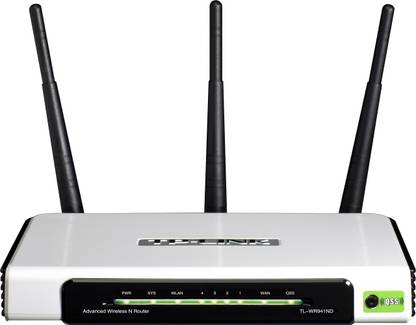 TP-Link Wireless N Router Wireless Router 2.4 GHz 300 Mbps Wifi Speed Single Band External Antenna Ethernet (Cable Broadband)