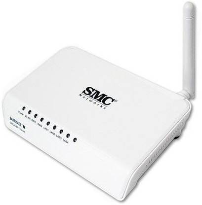 SMC WBR14S Wireless Router 2.4 GHz 150 Mbps Wifi Speed Single Band External Antenna