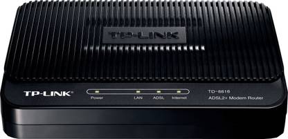 TP-Link ADSL2 Plus Modem Router 2.4 GHz 24 Mbps Wifi Speed Single Band Internal Antenna ADSL (Telephone)
