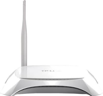 TP-Link 3G/4G Wireless N Router 2.4 GHz 150 Mbps Wifi Speed Single Band External Antenna Ethernet (Cable Broadband)