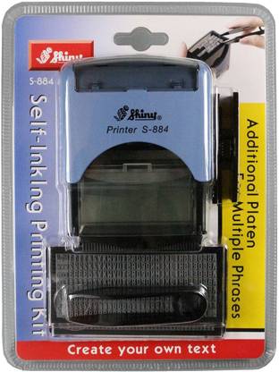 SHINY S-884 Self Inking Stamp Selfink Kit