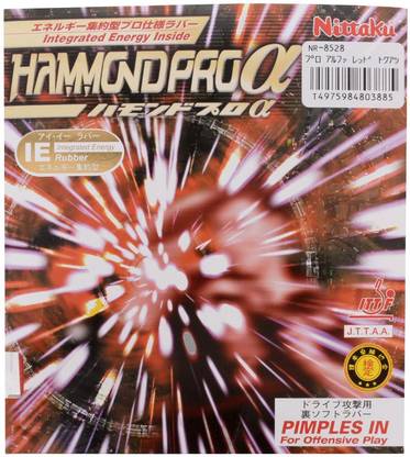 Nittaku Hammond Pro Alpha 2 mm Table Tennis Rubber