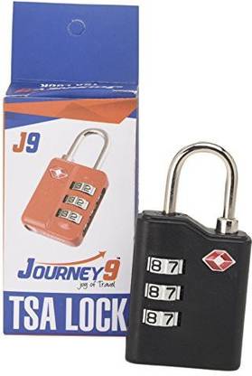 JOURNEY9 TSA ABS BLACK Safety Lock
