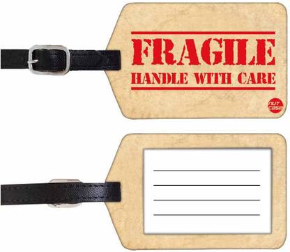 Nutcaseshop FRAGILE Luggage Tag