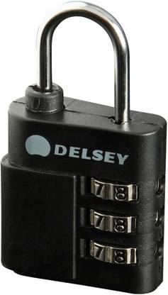 DELSEY 3-Digit Combination Padlock Safety Lock
