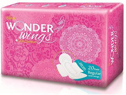 Wonder Wings Soft Comfort Regular (Pack Of 20 Pads) Sanitary Pad