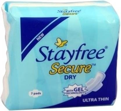 STAYFREE Secure Dry Ultra Thin with Gel Technology Sanitary Pad