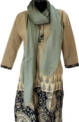 Baba Handicrafts Solid Wool Blend Women Stole