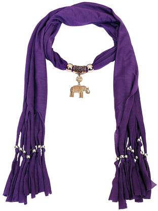 Chooz Designer Studio Solid Cotton Blend Girls Stole, Scarf