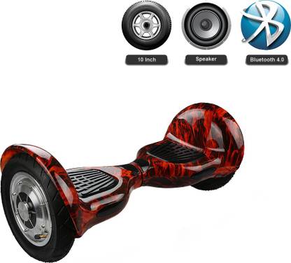 1 Crazy Designer 1 Crazy Designer Hoverboard Segway Balance Weel Scooter - H-10.0-RED FLAME HoverBoard Scooter