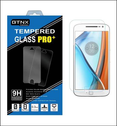 GTNX Tempered Glass Guard for Moto G4 Plus 2.5D Curved Edge 9H Hardness Toughened Tempered Glass Screen Guard Protector