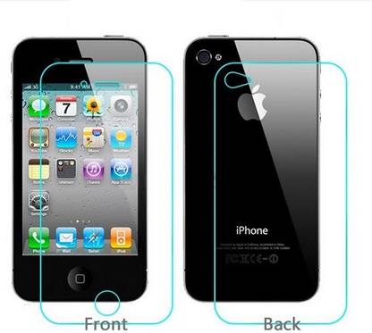 Jaifaon Tempered Glass Guard for Apple iPhone 4s, Apple iPhone 4
