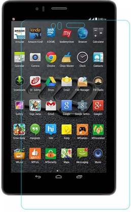 Colorcase Tempered Glass Guard for Micromax Canvas Tab P470 Tablet
