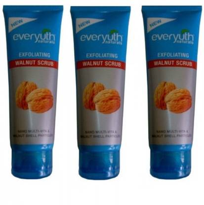 Everyuth Naturals Exfoliating Walnut Scrub (Pack of 3) Scrub