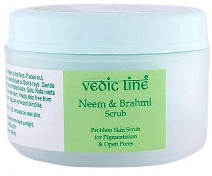 Vedic Line Neem & Brahmi Scrub - Problem Skin  Scrub