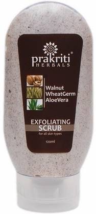 Prakriti Herbals Exfoliating Walnut Wheatgerm Aloevera  Scrub