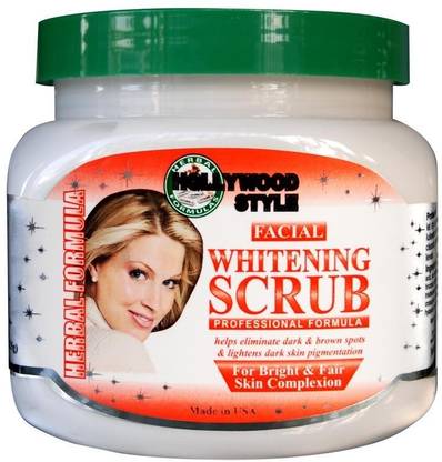 Hollywood Style Whitening Herbal Formula For Bright & Fair Complexion USA Scrub