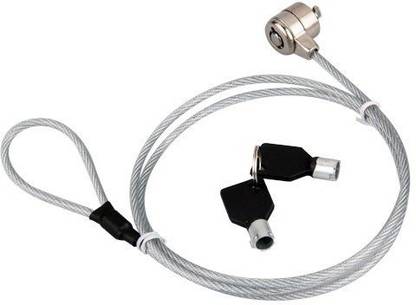 TECHGEAR Key Lock For Laptop Cable Computer PC with two keys