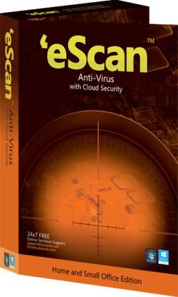 eScan Anti Virus with Cloud Security 3 PC 1 Year