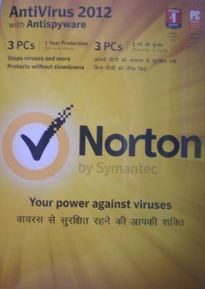 Norton AntiVirus 2012 3 PC 1 Year