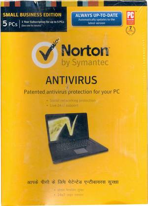 Norton AntiVirus 5 PC 1 Year