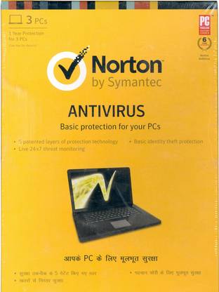 Norton AntiVirus 3 PC 1 Year