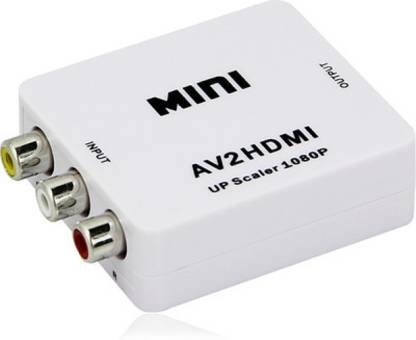 microware Mini AV2HDMI Composite RCA CVBS AV to HDMI Converter Adapter DVD 720P 1080P Media Streaming Device