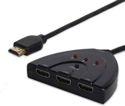 iConnect World Premium Quality 3 Port HDMI Switch Splitter smart hub box 1 year warranty Boom Box