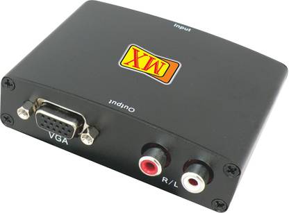 MX HDMI input to Analog VGA Video & Coaxial audio Converter Media Streaming Device