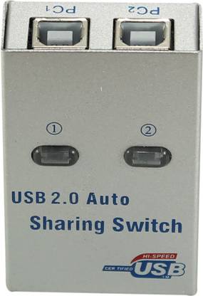 SMART PRO 2 Port USB Auto Printer Sharing Switch Media Streaming Device