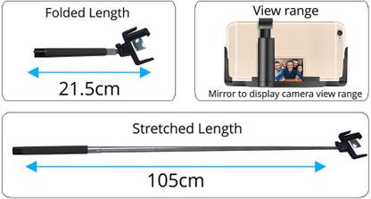 ZEBRONICS Bluetooth Selfie Stick