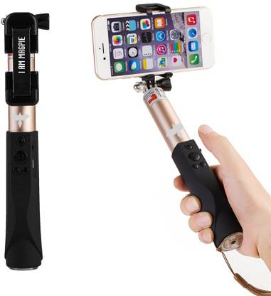 MAGPIE Magpie Selfie Stick with bluetooth , Zoom in & zoom out function for smartphones , camera Bluetooth Selfie Stick
