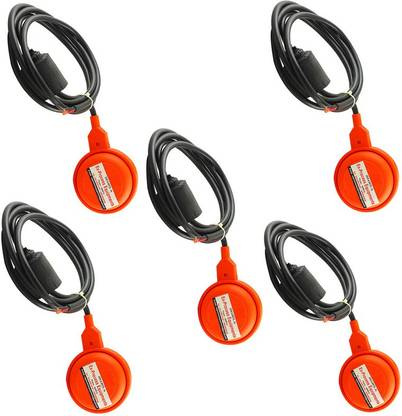 EX PROCESS Cable Float Switch 10Mtr Automatic Water Level Controller Pack of 5 Wired Sensor Security System