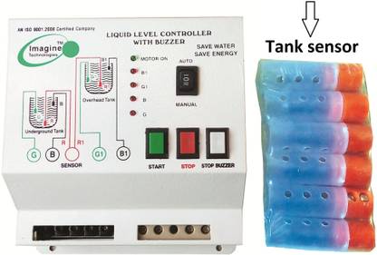 Imaginetech Fully Automatic Water Level Controller with Indicator& Buzzer Wired Sensor Security System