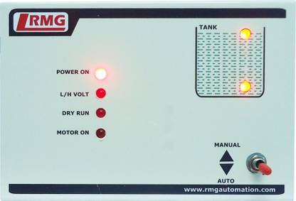RMG Fully Automatic Water Level Controller for Motor Pump Operated by Starter upto 1.5 HP - Tank only Wired Sensor Security System