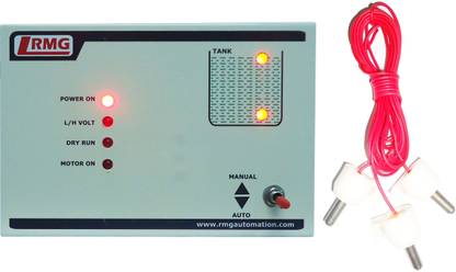 RMG Fully Automatic Water Level Controller for Motor Pump Operated by Starter above 1.5 HP - Tank only Wired Sensor Security System