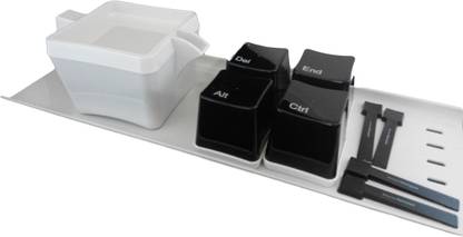 GeekGoodies Alt Ctrl Del End Keyboard Style With Teapot Cup Tray Serving Set