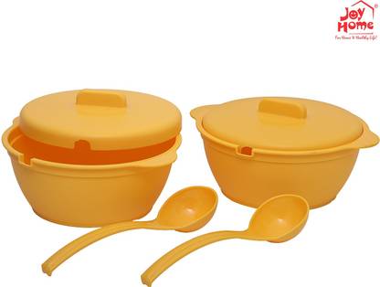 JOY HOME Microwave safeB owl Bowl Tray Serving Set