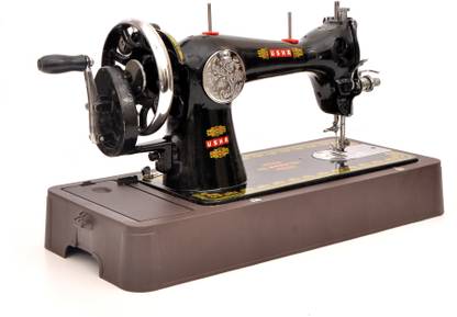 USHA Handle type (with Royal accessories, Deluxe Base and Handle) Manual Sewing Machine